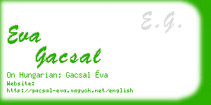 eva gacsal business card
